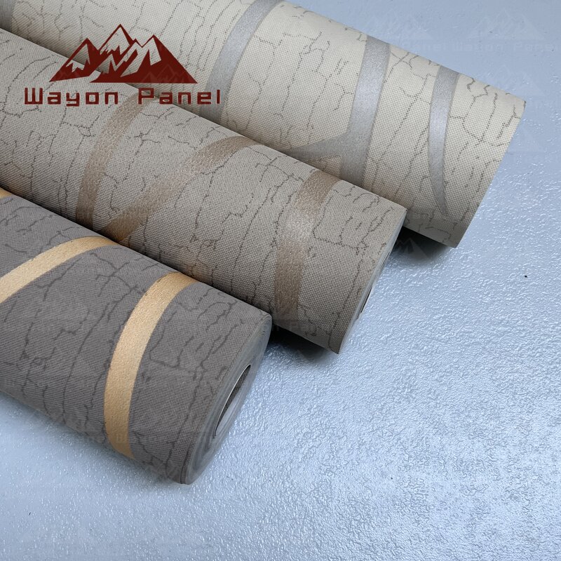 Wallpaper Supplier - Modern Simple Soft Non-Woven Rolls Living Room Background