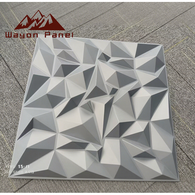 PVC Wall Panels Factory - Modern Interior PVC 3D Diamond Waterproof WPC