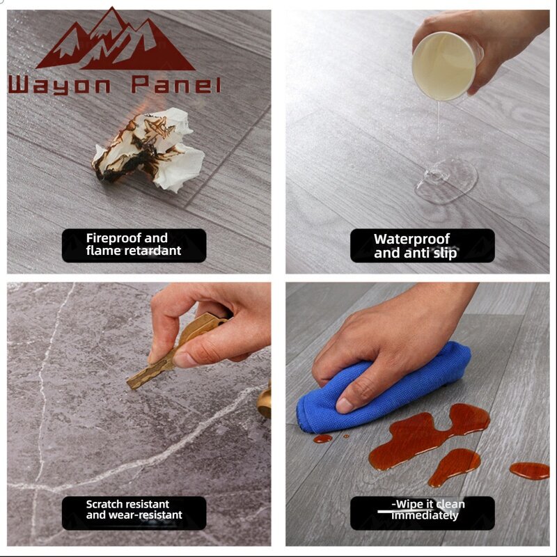 Vinyl Flooring Factory - Waterproof Wear-Resistant PVC Linoleum Bathroom