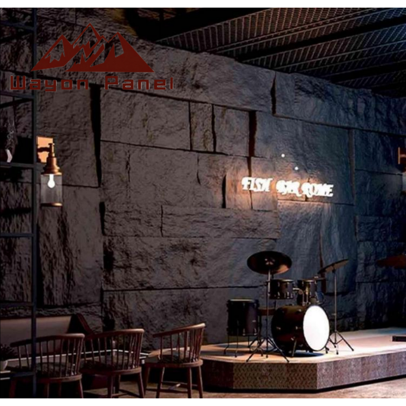 Wall Panels Supplier - Easy Install Outdoor Artificial Stone 3D PU Stone