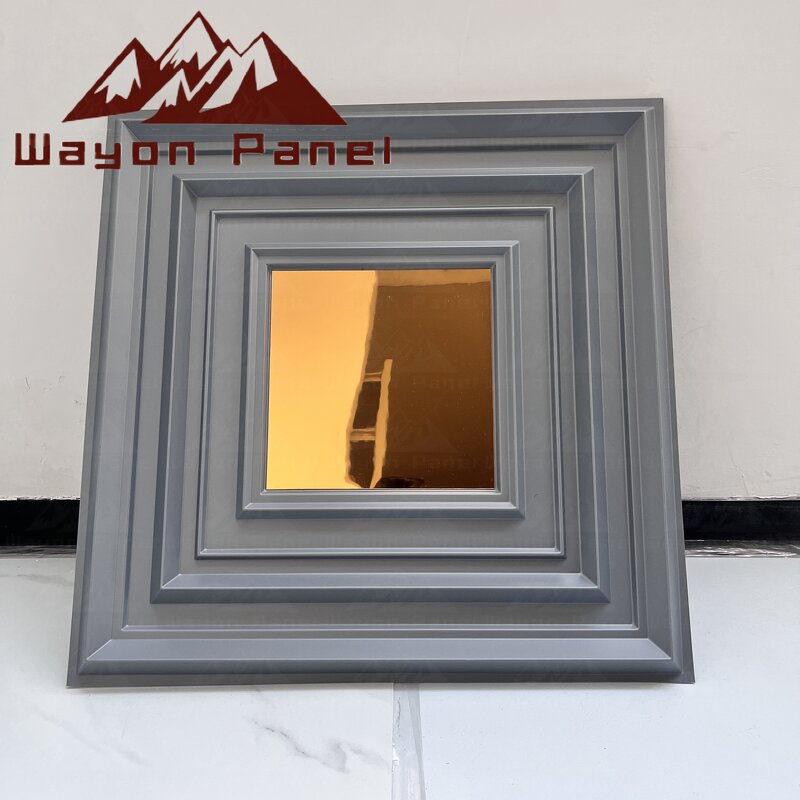 PVC Wall Panels Manufacturer - Luxury Gold Mirror-Polished 3D Modern Design