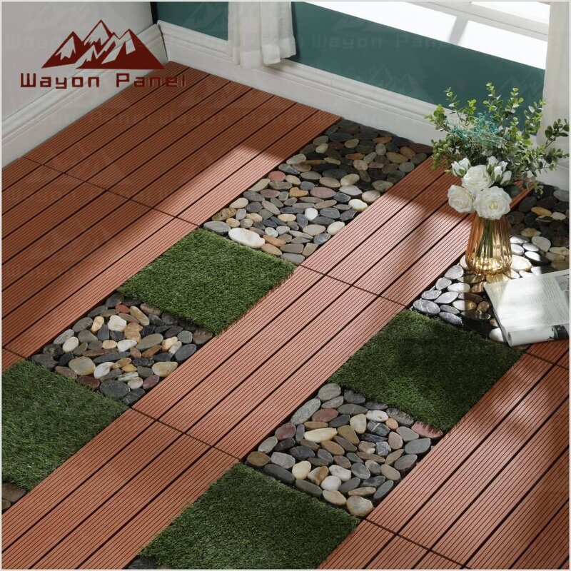 Floor Tiles Supplier - Composite Wood-Plastic Non-slip Interlocking Outdoor
