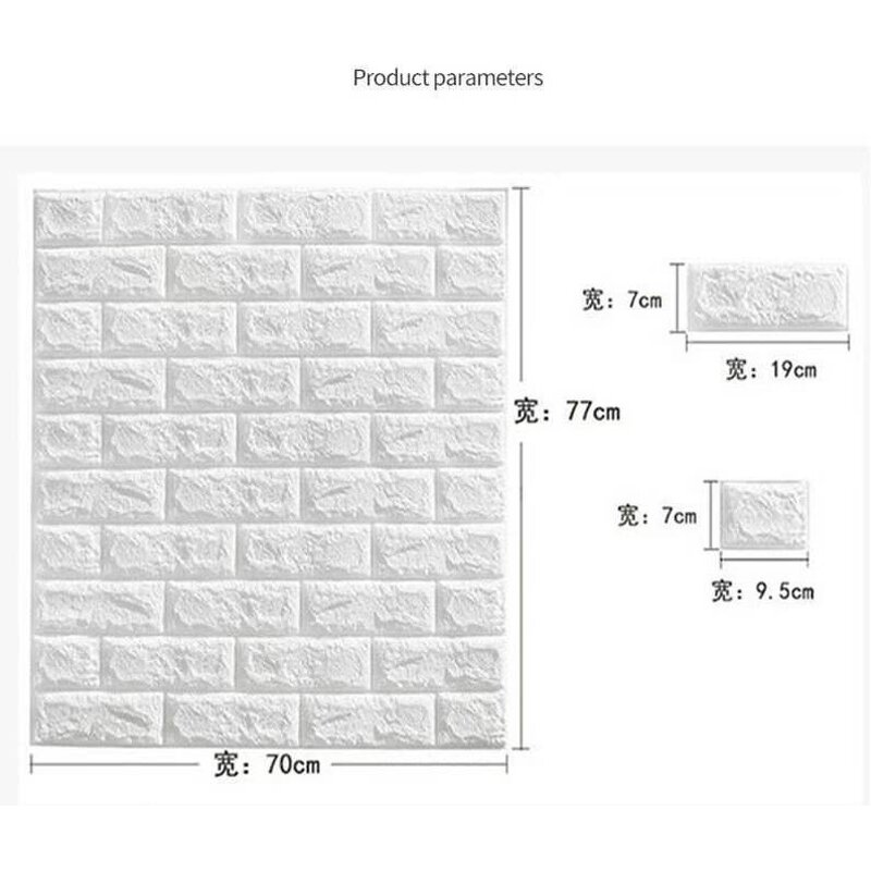 Wallpaper Factory - Modern 35cm*35cm 3D Geometric Waterproof Self-Adhesive