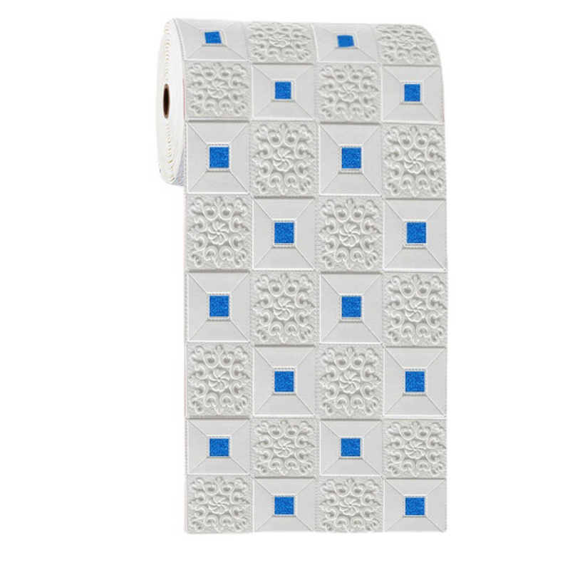 Wallpaper Supplier - 3D Geometric Pattern PVC Adhesive Fireproof Bedroom