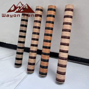 Wallpaper Manufacturer - Hot Selling Design Wood PVC Stripe Self-adhesive Foil