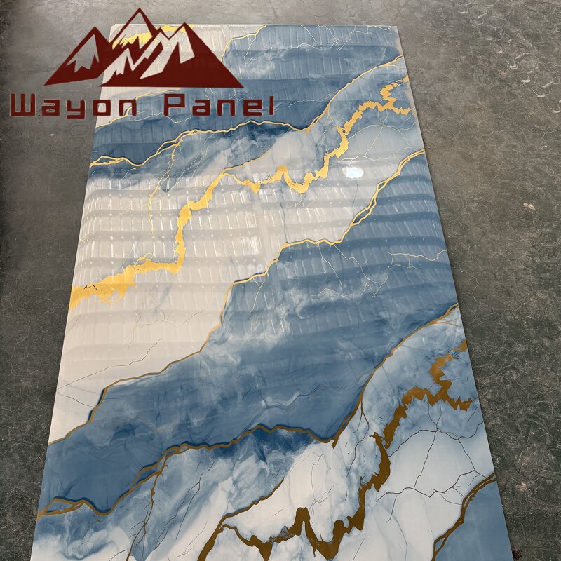 PVC Wall Panels Factory - Modern Waterproof 2-3 mm UV Marble Plastic Sheet