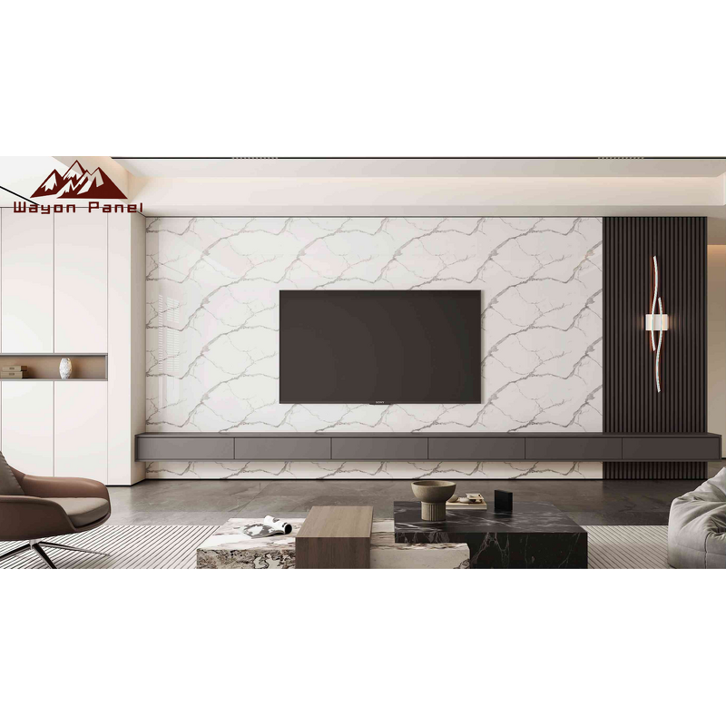 Wallpaper Manufacturer - Luxury-luxurious PVC Foam Marble TV Background Living