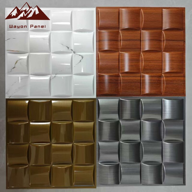 PVC Wall Panels Manufacturer - Luxury 3D 30cm X 30cm Waterproof Fireproof Anti-Static