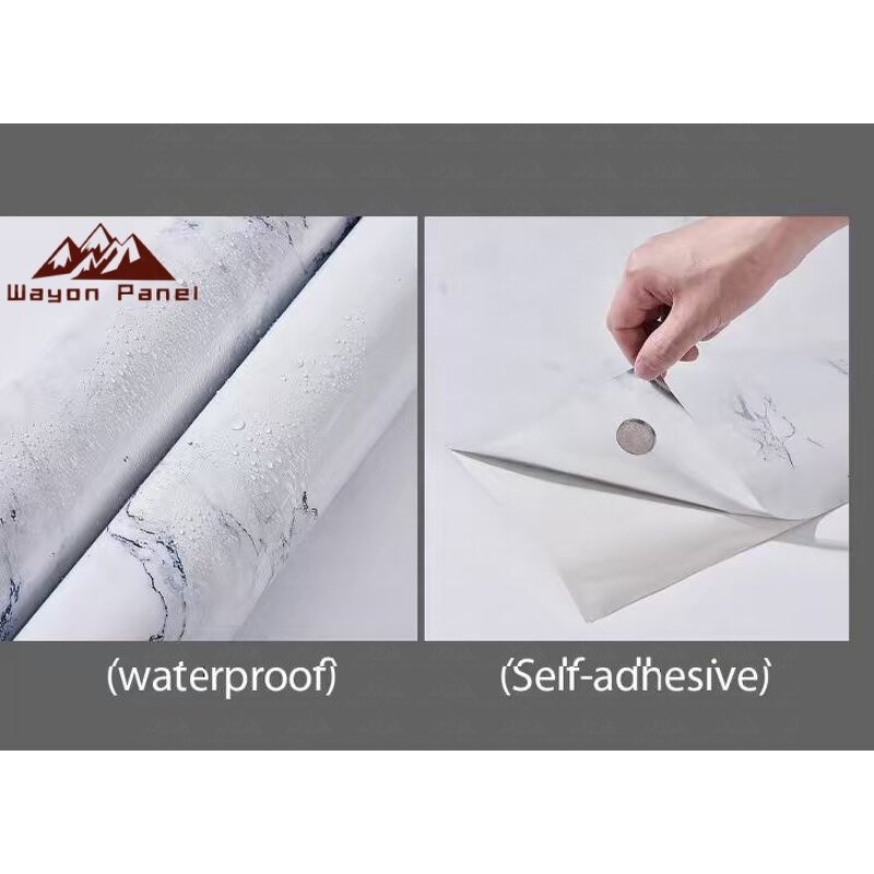 Wall Decoration Film Supplier - Marble Texture PVC Laminate Self-Adhesive Stone