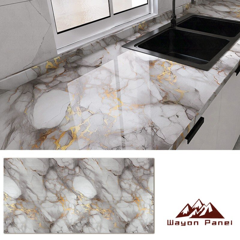 PVC Sticker Manufacturer - Marble Self-Adhesive Waterproof Fireproof Geometric