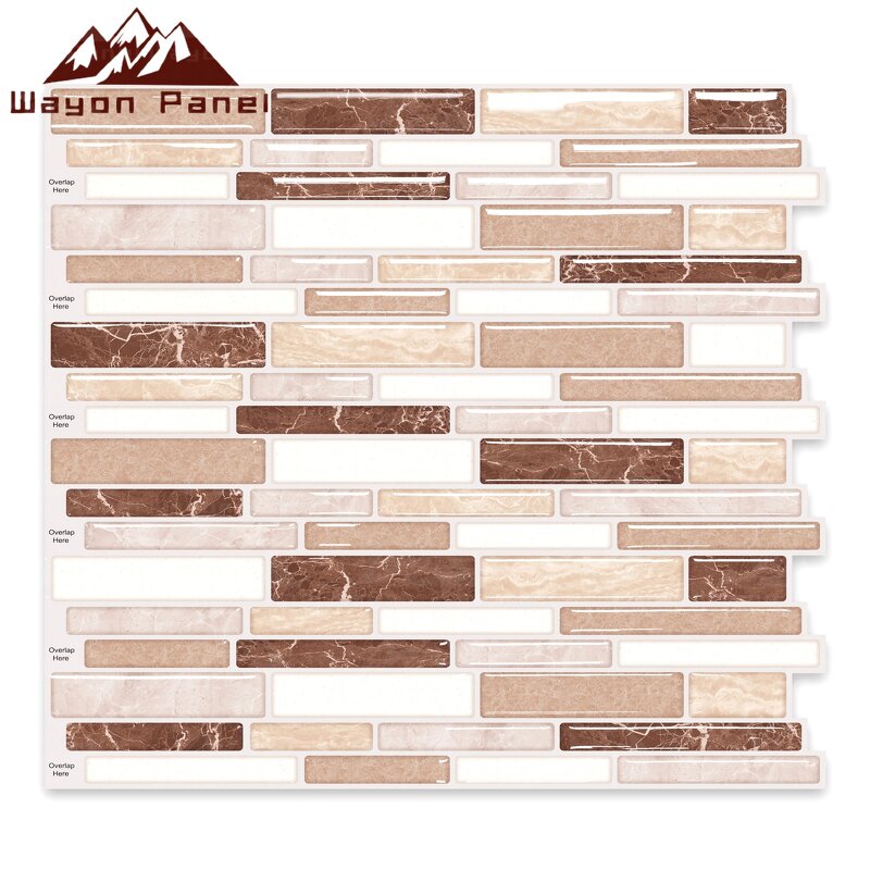 Wallpaper Factory - High Quality Self-Adhesive 3D Mosaic 30*30cm Damask Waterproof