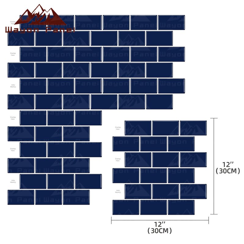 Wallpaper Factory - High Quality Self-Adhesive 3D Mosaic 30*30cm Damask Waterproof