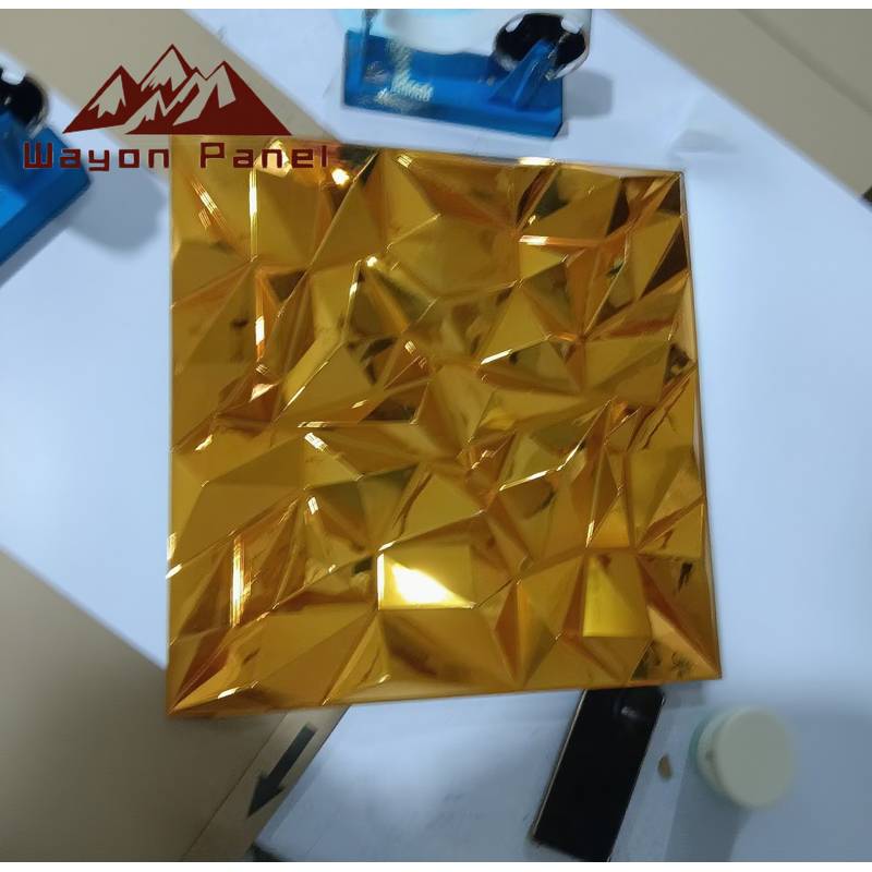 PVC Wall Panels Factory - Modern Interior PVC 3D Diamond Waterproof WPC