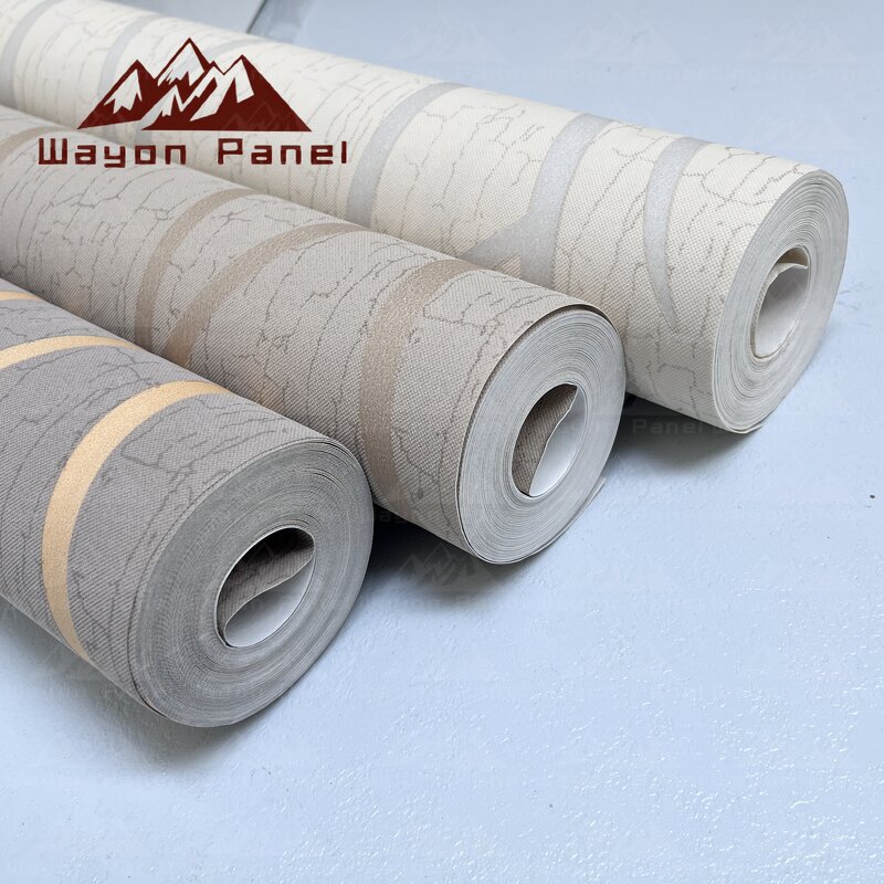 Wallpaper Manufacturer - Factory Wholesale Simple 3D Non-woven Rolled