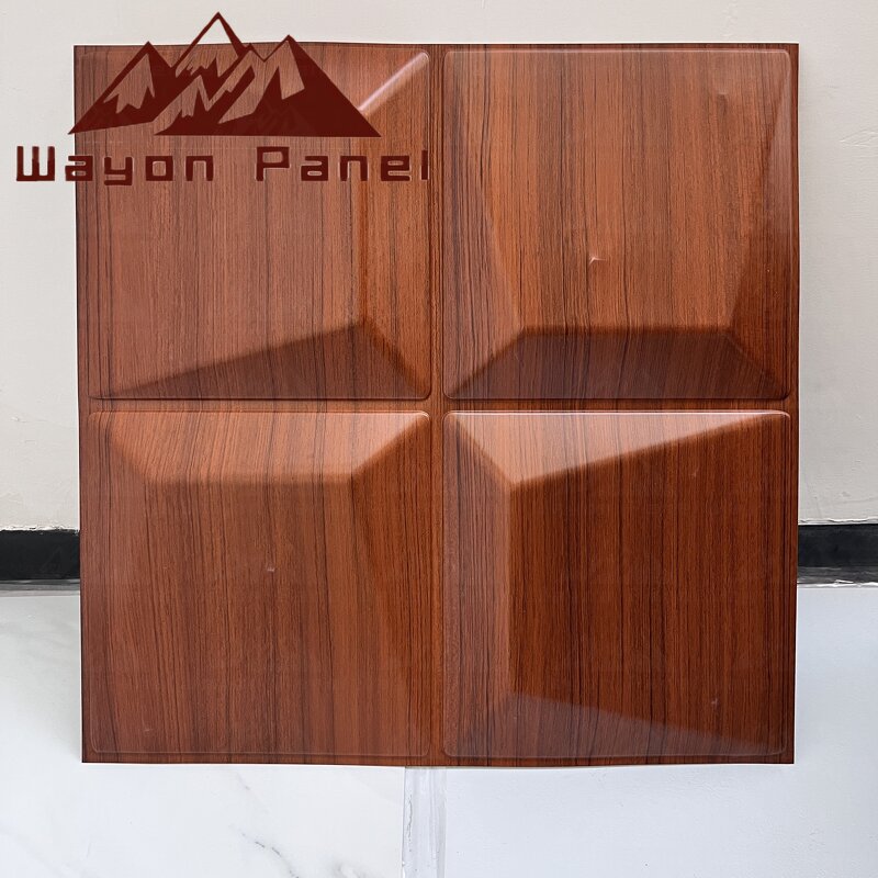 PVC Wall Panels Factory - Luxury White Industrial Geometry 3D Brick Waterproof