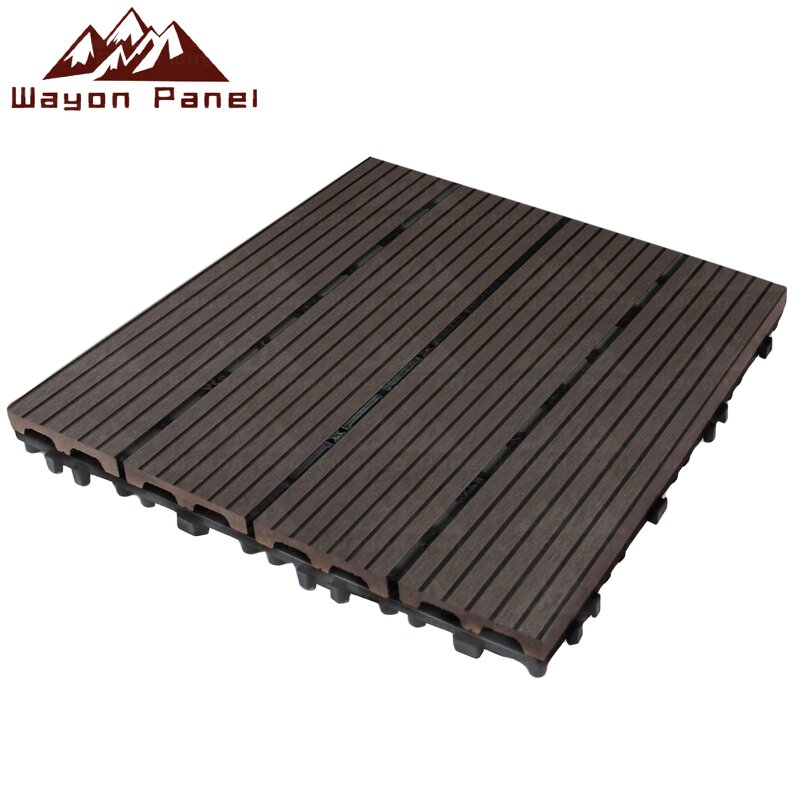 WPC Flooring Supplier - High Quality 30*30cm WPC 3D Embossed Toothed Swimming Pool