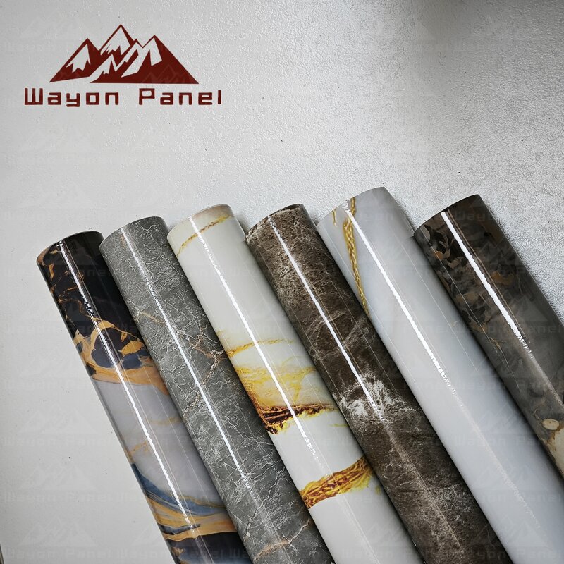 Wallpaper Factory - Modern High Quality Glossy Marble Self-Adhesive PVC
