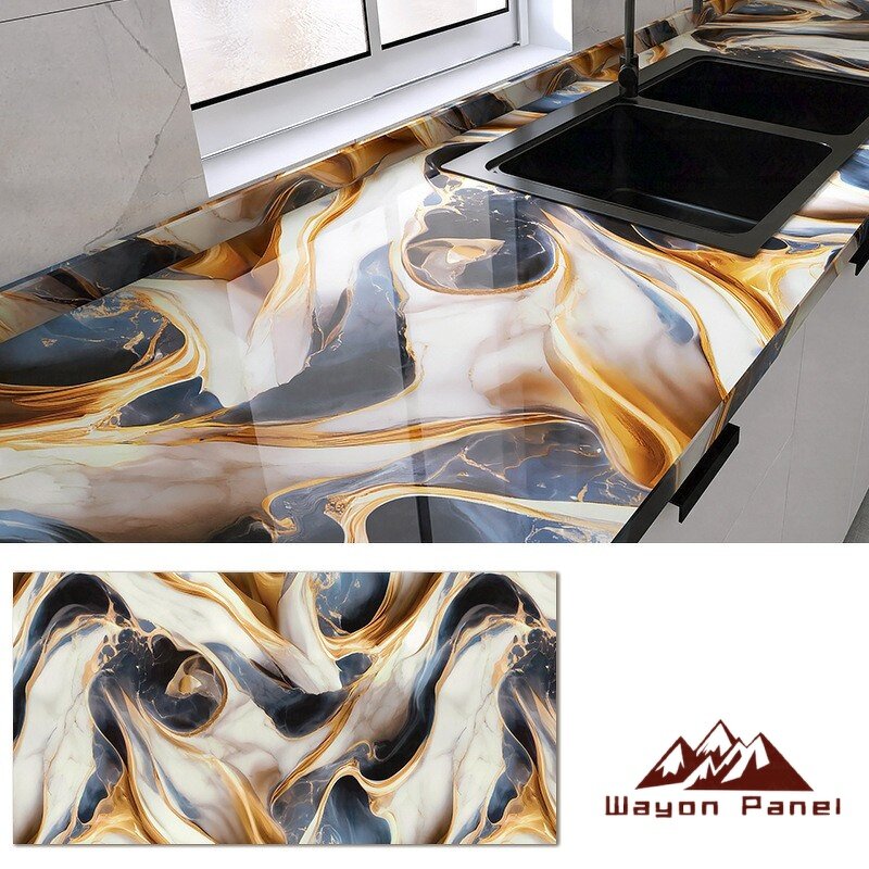 PVC Sticker Manufacturer - Marble Self-Adhesive Waterproof Fireproof Geometric