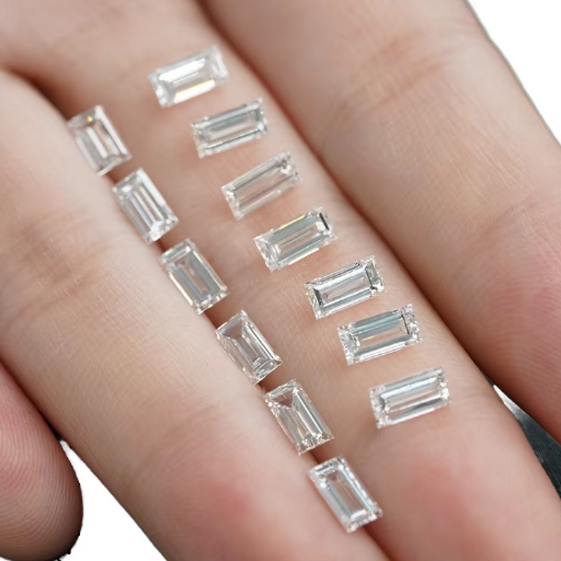 Lab Created Diamond Factory - OEM White HPHT Baguette