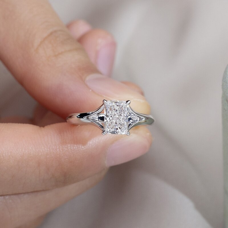 Lab Diamond Ring Factory - OEM 14K White