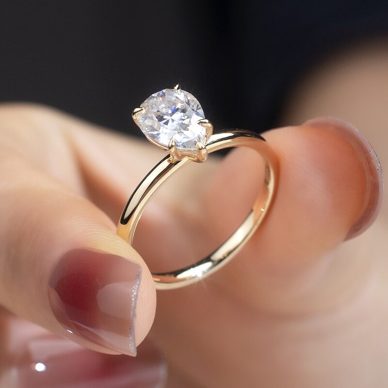 Lab Diamond Ring Factory - OEM 14K Yellow