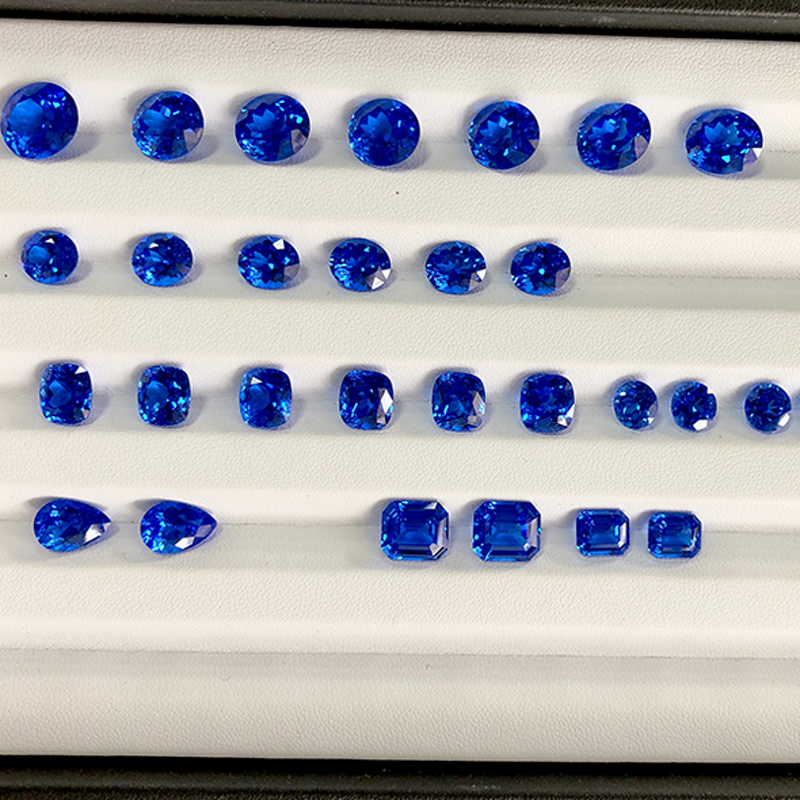 Lab Grown Sapphire Factory - OEM Oval Royal Blue