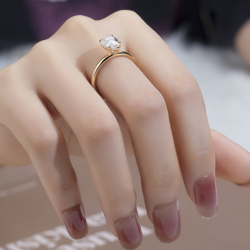 Lab Diamond Ring Factory - OEM 14K Yellow