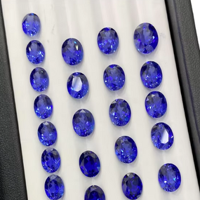 Lab Grown Sapphire Factory - OEM Oval Royal Blue