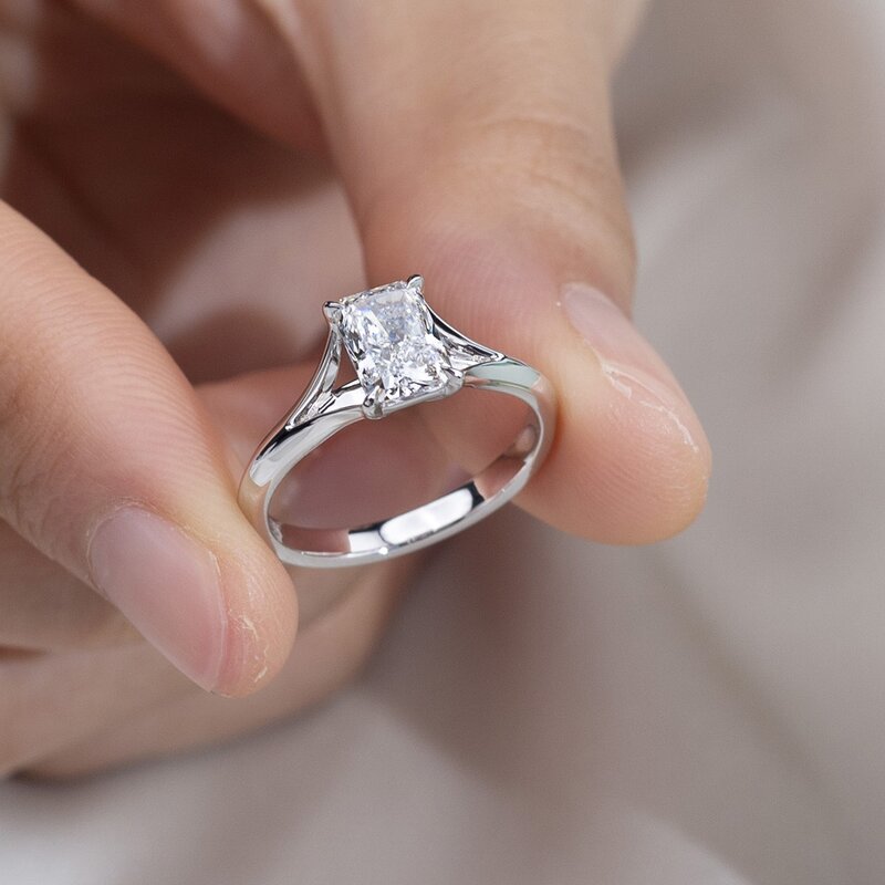 Lab Diamond Ring Factory - OEM 14K White