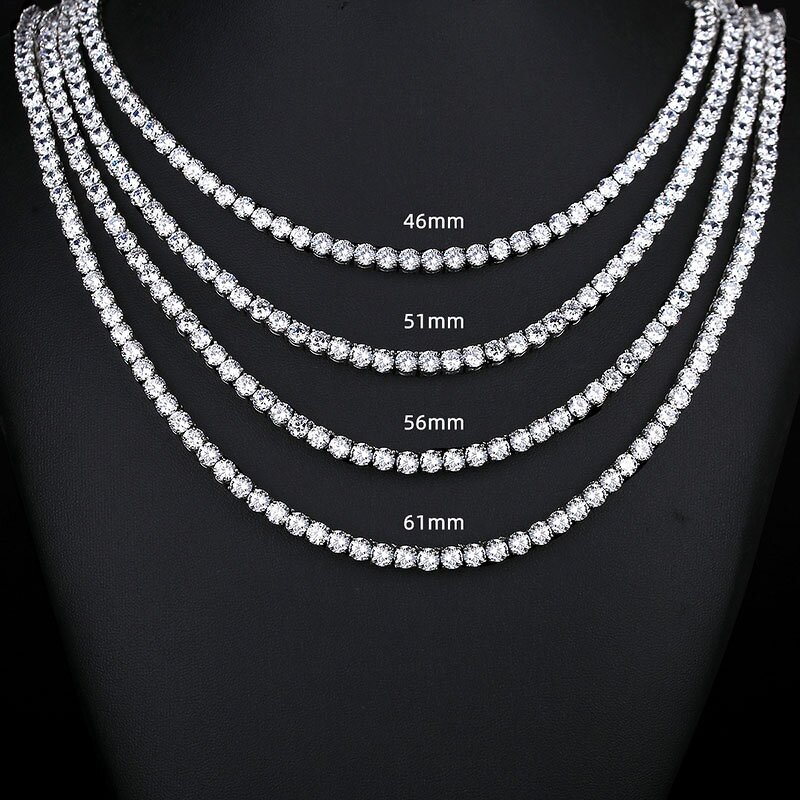 Moissanite Necklace Factory - OEM 14k White