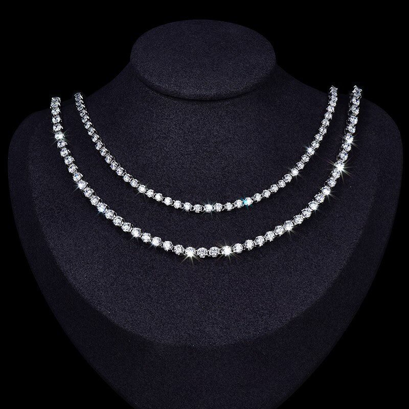 Moissanite Necklace Factory - OEM 14k White