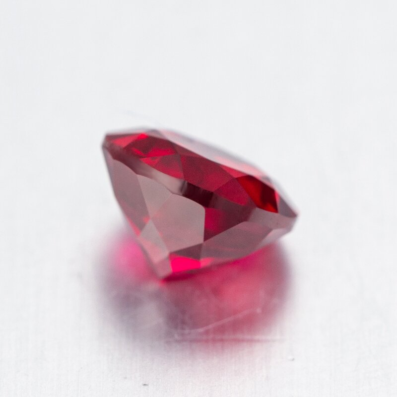 Lab Grown Ruby Factory - OEM Round Cut Pigeon