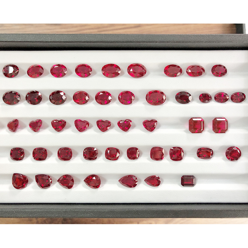 Lab Grown Ruby Factory - OEM Round Cut Pigeon