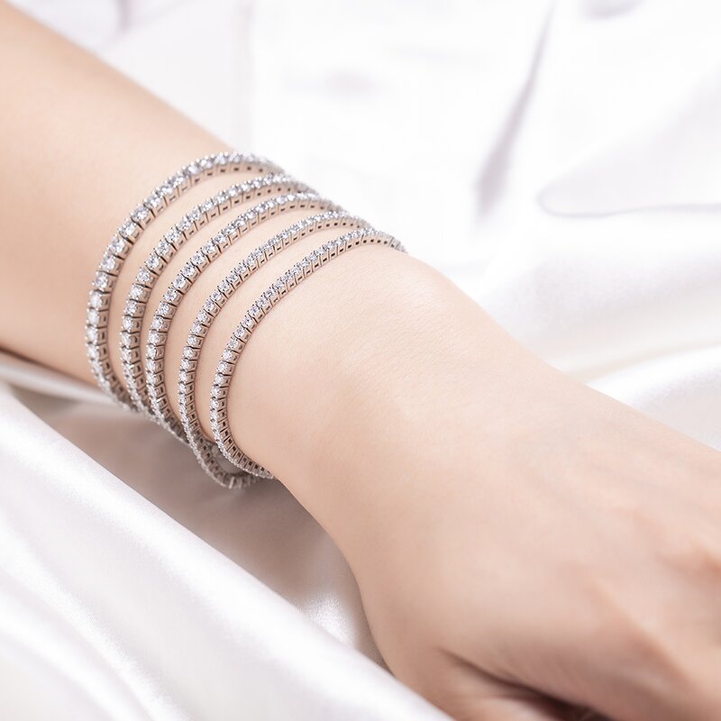 Moissanite Bracelet Factory - OEM 9k 10k 14k