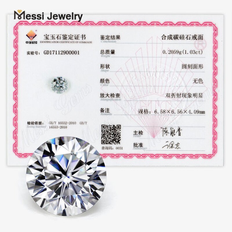Moissanite Factory - OEM Messi Jewelry D EF GH