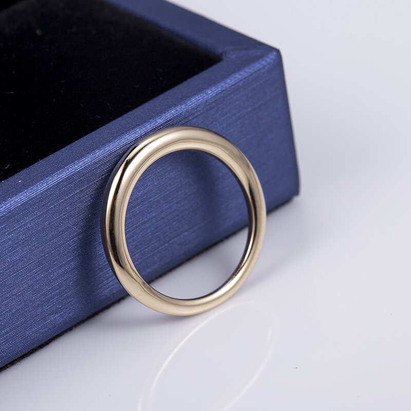 Yellow Gold Ring Factory - OEM MS-496 Women