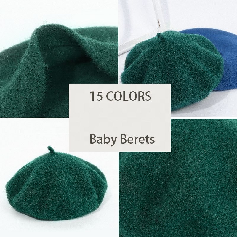 Kids Beret Manufacturer - Custom Embroidery French Artist Hat 5-15YRS