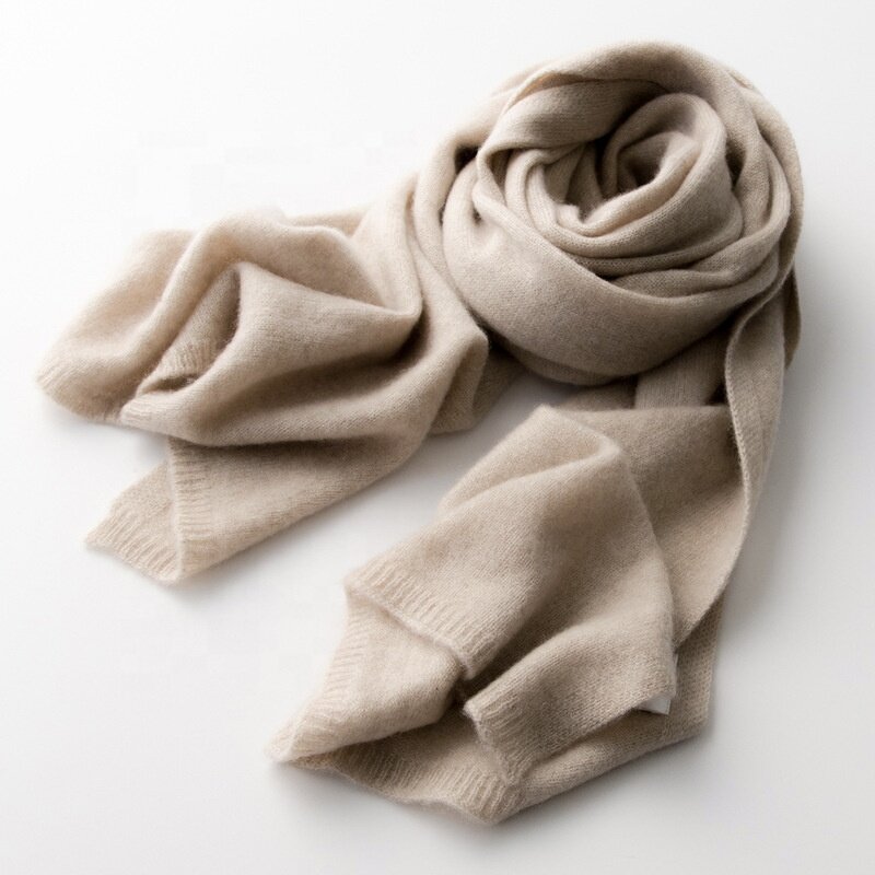 Scarf Shawl Factory - Unisex Long Pashmina Plain 100% Cashmere