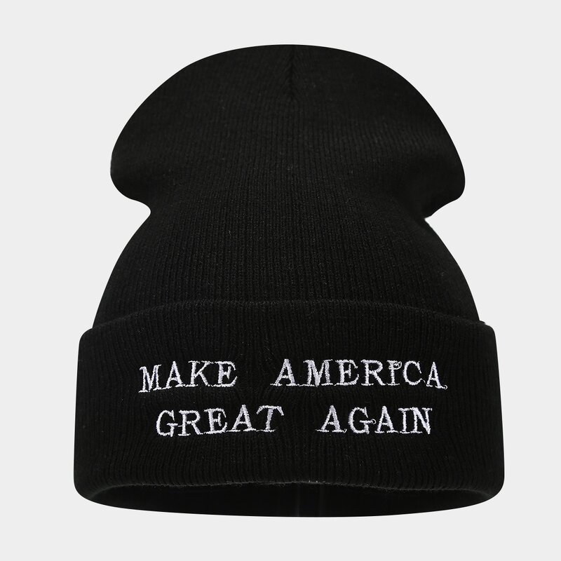 Knitted Hat Manufacturer - Acrylic Embroidery Street Fashion Letter