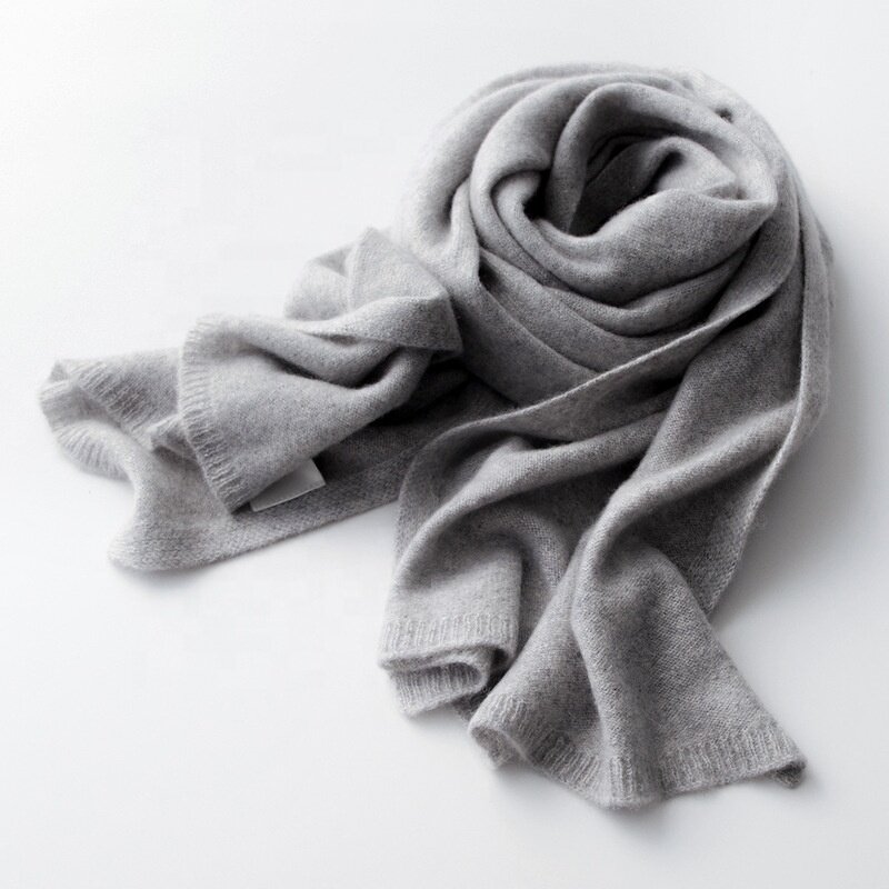 Scarf Shawl Factory - Unisex Long Pashmina Plain 100% Cashmere
