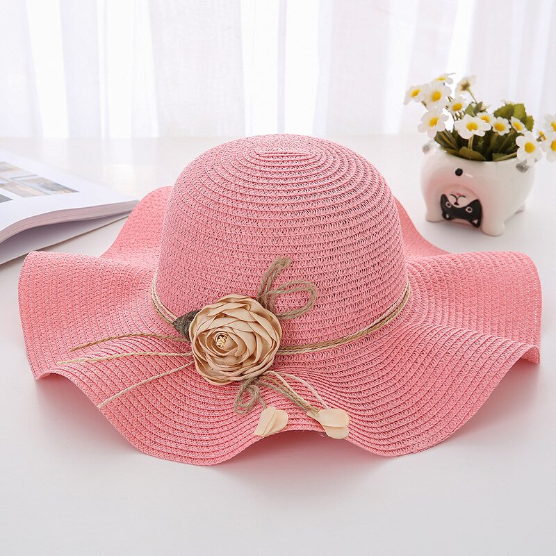 Straw Hat Factory - Beach Paper Women Wide Brim Female Hat