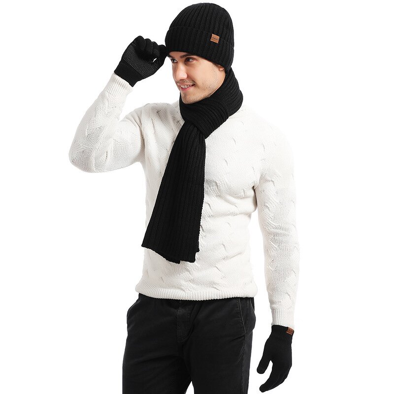 Winter Set Factory - Wholesale Fleece Lining Scarf Hat Gloves