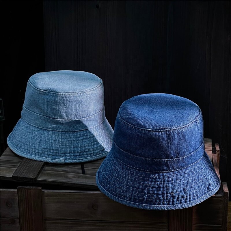 Bucket Hat Manufacturer - High Quality Washed Denim Sun Hat
