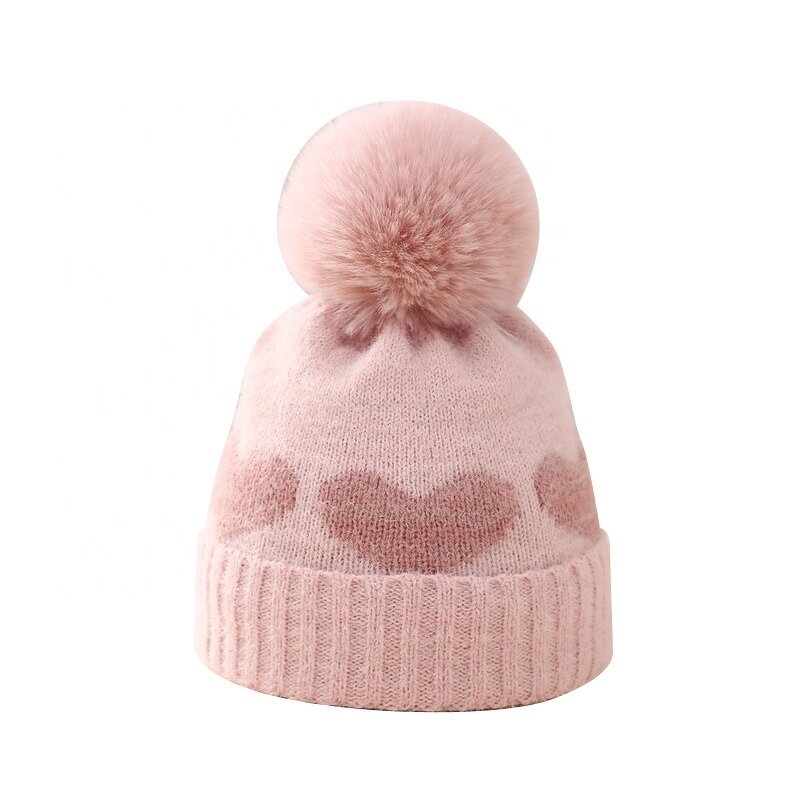 Toddler Hat Manufacturer - Winter Pom Pom Knit Sports Turban Hat