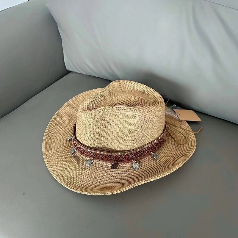 Cowboy Hat Manufacturer - Durable Outdoor Straw Hat with UV Shield