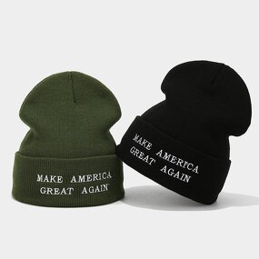 Knitted Hat Manufacturer - Acrylic Embroidery Street Fashion Letter