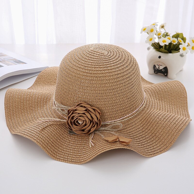 Straw Hat Factory - Beach Paper Women Wide Brim Female Hat