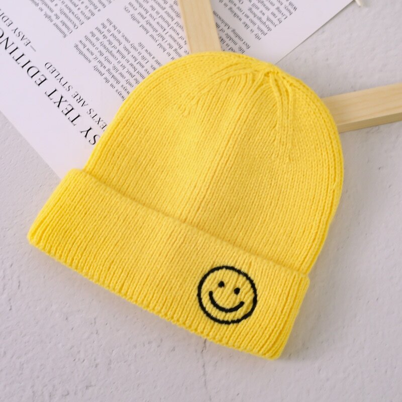 Toddler Beanie Manufacturer - Smile Face Cute Winter Fashion Hat