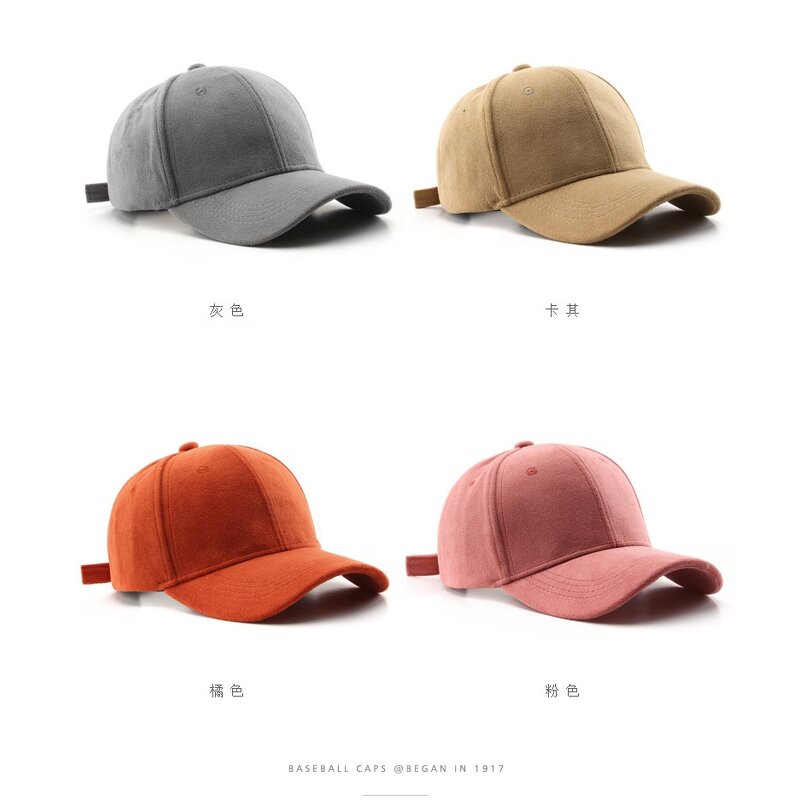 Baseball Cap Factory - Suede Winter Soft Touch Wool Casual Cap