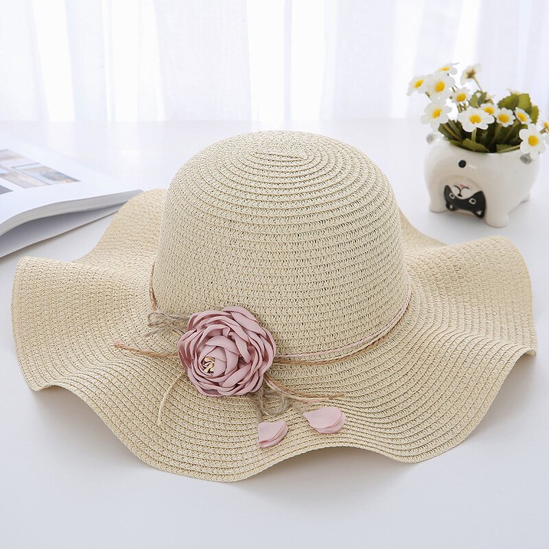 Straw Hat Factory - Beach Paper Women Wide Brim Female Hat